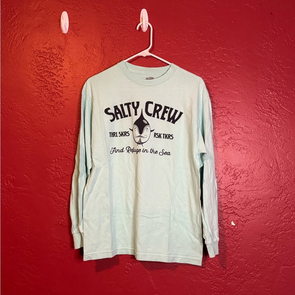 Salty Crew Blue Long Sleeve Tee Relaxed Fit